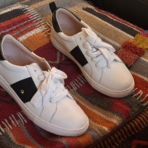 Kate Spade White and Black Casual Sneakers